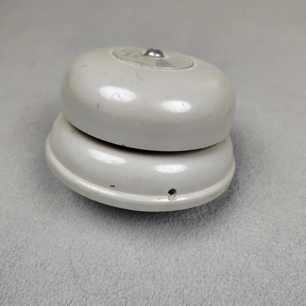 Vintage Wheelock‎ Bell Signal Engineering Alarm Gray USA Heavy Duty Untested